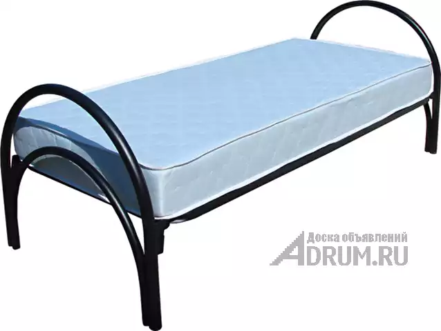 Кровати одноярусные металлические двухспальные в Ангарске