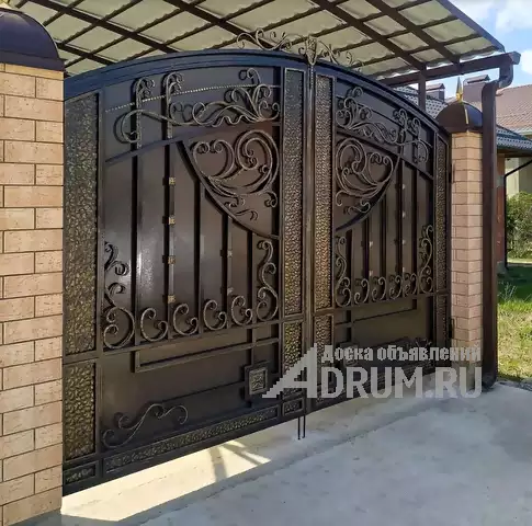 Калитки кованые, решетки на окна кованые, двери с элементами ковки, ворота в Волгоград, фото 4