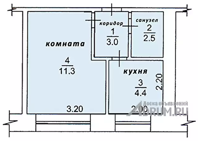 Продам 1-комнатную квартиру 22 м², этаж 2/5, в Стрежевой, категория "Продам квартиру"
