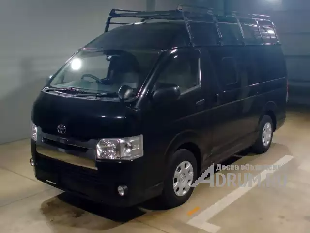 Грузопассажирский микроавтобус Toyota Hiace Van кузов GDH201K модификация DX GL Package салон 6 мест грузопод 1.2 тн гв 2019 пробег 50 т.км черный, Москва
