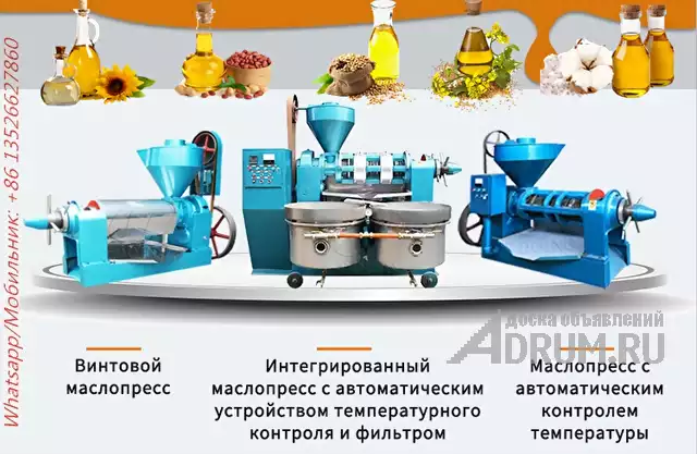 Интегрированный маслопресс для подсолнечного масла с фильтром в Москвe