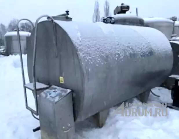 Танк-охладитель, объем 6,5 куб.м., горизонтальный, с мешалкой, в Москвe, категория "Оборудование, производство"