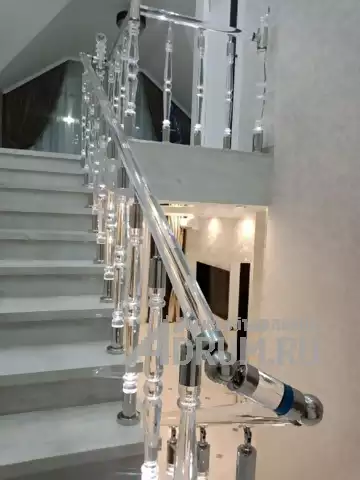 Акриловые ограждения и перила для лестниц от эконом до премиум класса в Краснодаре, фото 4