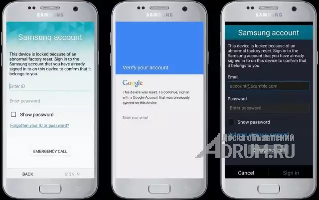 Pазблокировка Google аккаунт- отвязка пароля- Samsung FRP unlock в Москвe, фото 3
