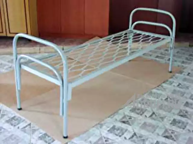 Одноярусные металлические двуспальные кровати, кровати дешево в Нижневартовске, фото 4