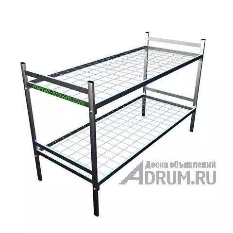 Одноярусные металлические двуспальные кровати, кровати дешево в Нижневартовске, фото 2