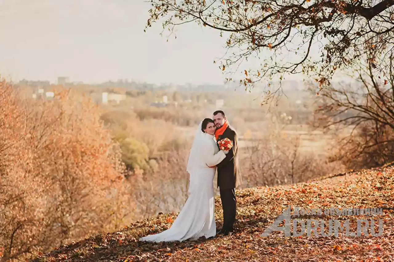 Осенняя Свадебная фотосессия на природе