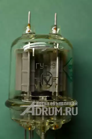 Радиолампа ГУ - 29, советская, военная приемка, сдвоенный генераторный УКВ тетрод, новая в упаковке, в Москвe, категория "Радиодетали"
