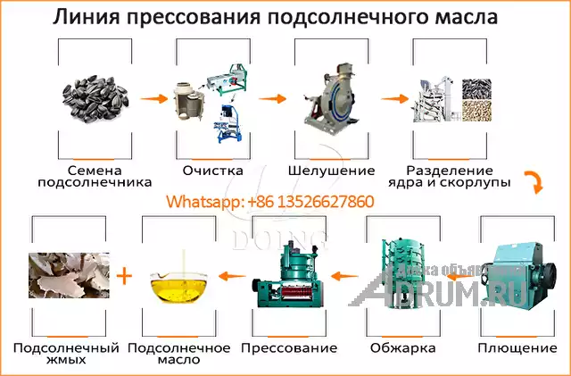 Линия по производству подсолнечного масла 1 тонну в сутки в Москвe