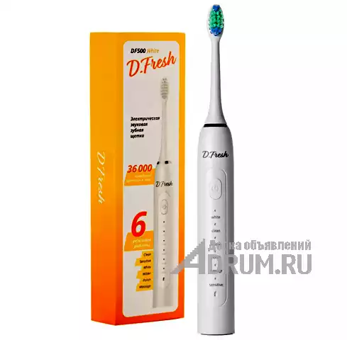 Электрические зубные щетки Dfresh DF500 в белом цвете к Новому году в Москвe