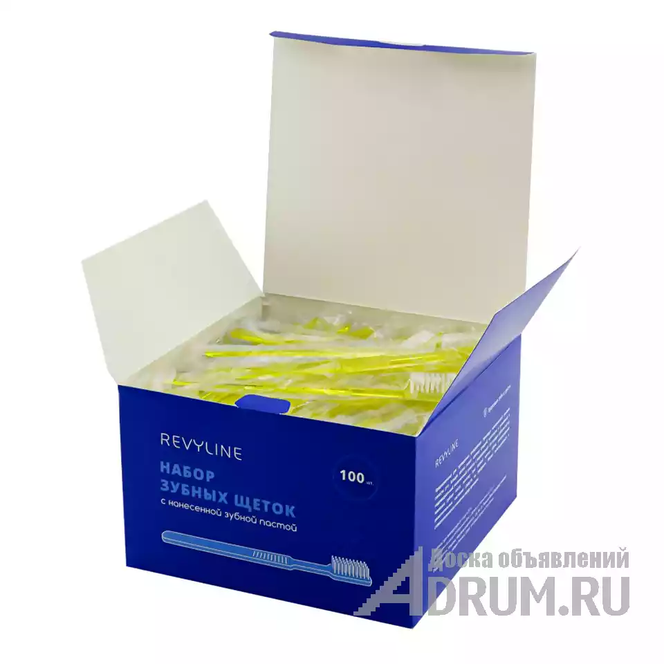 Зубные щетки с пастой на щетине от Revyline, большая упаковка на 100 шт в Казани