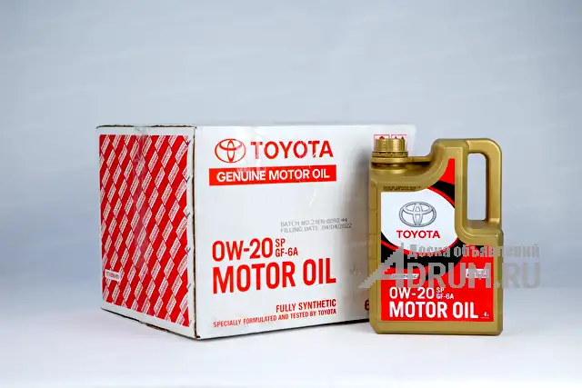 Моторное масло Toyota SAE 0W-20 / API SP / ILSAC GF-6A, 4л., Краснодар