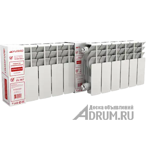 Секционные алюминиевые радиаторы VulRAD Standart. в Саратове, фото 7