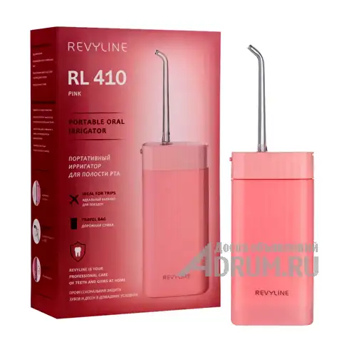 Ирригатор полости рта Revyline RL 410, розовый корпус, в Чебоксары, категория "Для индивидуального ухода"