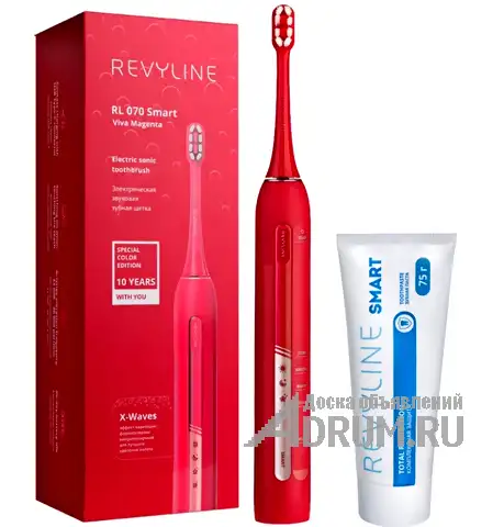 Набор зубная щетка Revyline RL070 маджента и паста Смарт, в Самаре, категория "Средства личной гигиены"