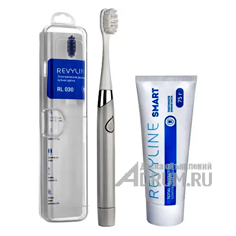 Набор зубная щетка Revyline RL030 Grey и паста Смарт, в Барнаул, категория "Средства личной гигиены"