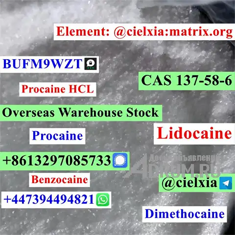 Telegram@cielxia Fast Delivery Procaine CAS 59-46-1/CAS 94-09-7 Benzocaine в Москвe, фото 5