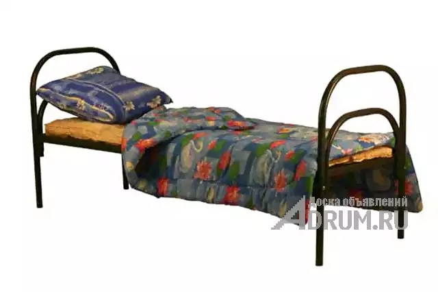 Кровати металлические в общежития, вагончики, Кровати армейские, Кровати в Чебоксары, фото 4