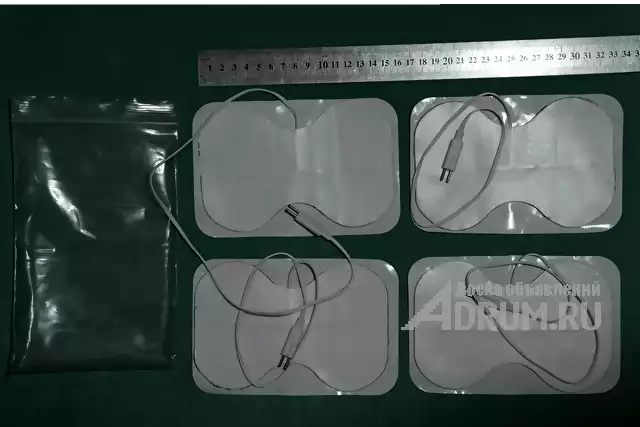Электроды для миостимуляции, биполярные бабочки, размер 10 на 15 см, 4 штуки набор, в Москвe, категория "Медицинское оборудование и материалы"