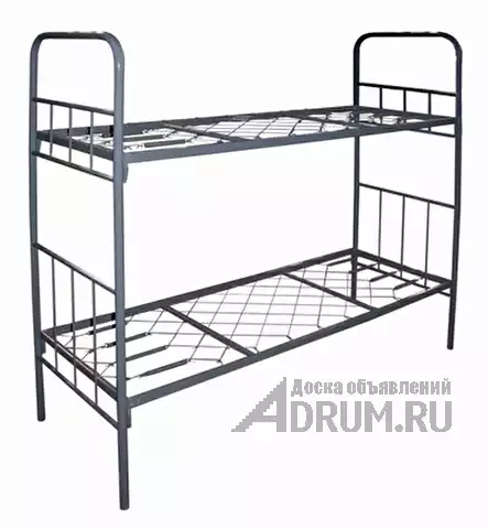 Одноярусные металлические двуспальные кровати, кровати дешево в Саранске, фото 5