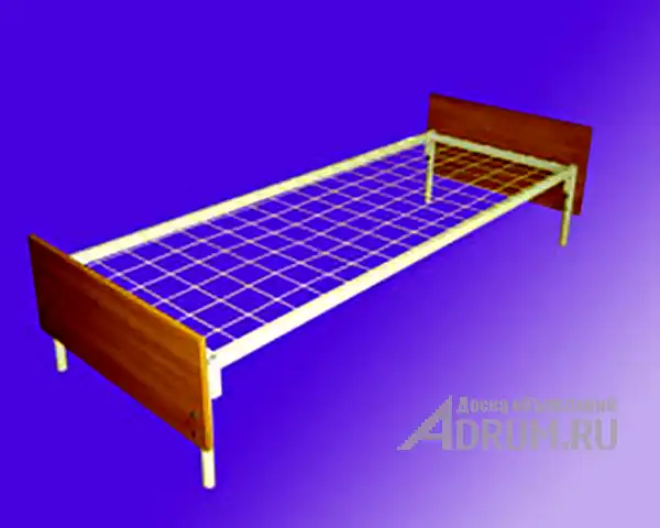 Кровати для санаториев металлические, кровати с деревянной спинкой в Стерлитамаке, фото 3