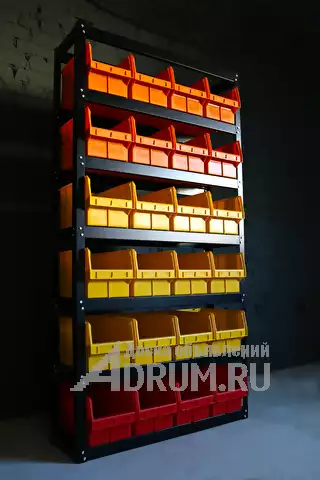 Складской стеллаж с ящиками для мелких инструментов, Владимир