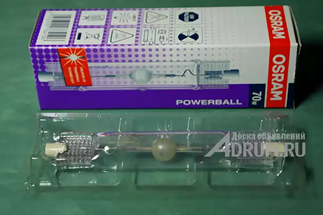 Продаю металлогалогенные лампы Osram Powerball 70w RX7s софитные новые в Москвe, фото 3