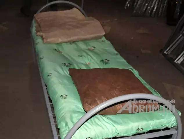Кровати металлические усиленные для рабочего персонала. Доставка бесплатная, в Климовске, категория "Кровати, диваны и кресла"