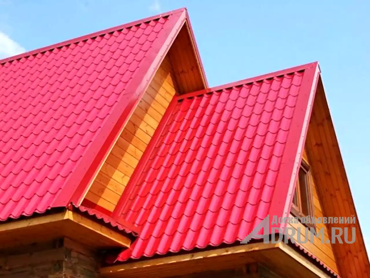 цвета крыши из металлочерепицы фото домов популярные