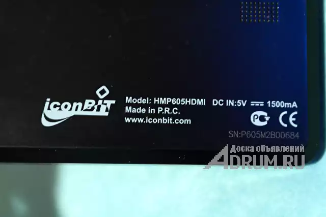 Медиаплеер (видеоплеер) портативный Iconbit 605 HDMI 16 Гб в Москвe, фото 2