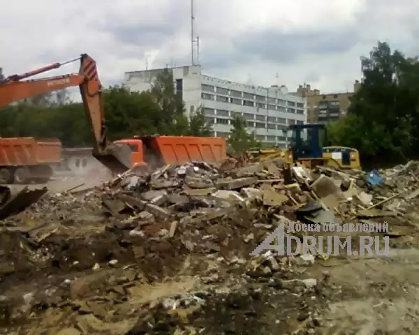 Демонтаж строений, слом зданий, утилизация и вывоз строительного мусора в Москвe, фото 5