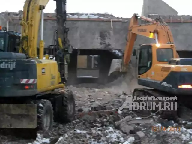 Демонтаж строений, слом зданий, утилизация и вывоз строительного мусора в Москвe, фото 3