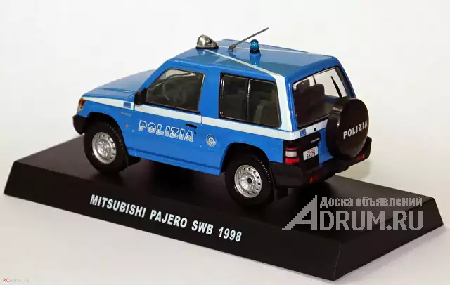 Полицейские машины мира спец. выпуск 4 MITSUBISHI PAJERO 1998 полиция италии в Липецке, фото 2