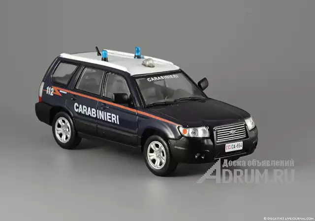Полицейские машины мира спец. выпуск 3 SUBARU FORESTER 2007 итальянские карабинеры в Липецке, фото 2