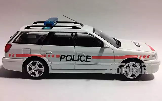 Полицейские машины мира №58 SUBARU LEGACY. Полиция Швейцарии в Липецке, фото 5