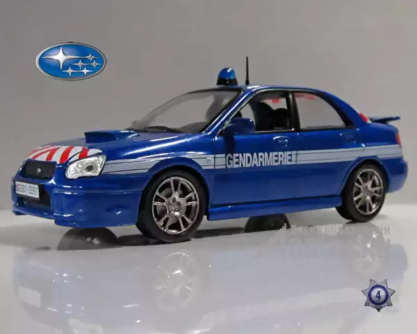 Полицейские машины мира №4 SUBARU IMPREZA. Полиция Франции в Липецке