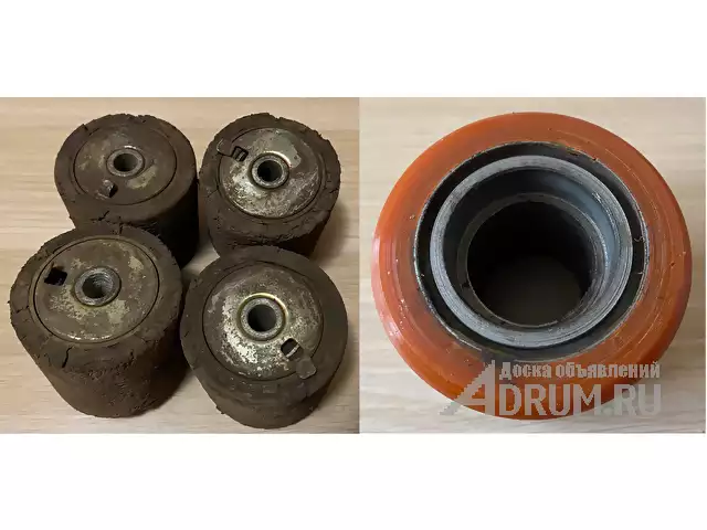 Восстановление полиуретанового покрытия колес и роликов для складской техники в Санкт-Петербургe, фото 2