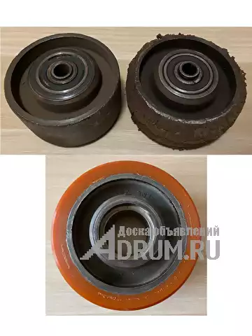 Восстановление полиуретанового покрытия колес и роликов для складской техники, Санкт-Петербург
