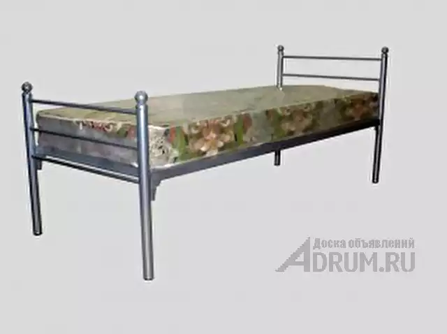 Металлические кровати со спинками из ДСП и кровати с ламелями в Астрахань, фото 3
